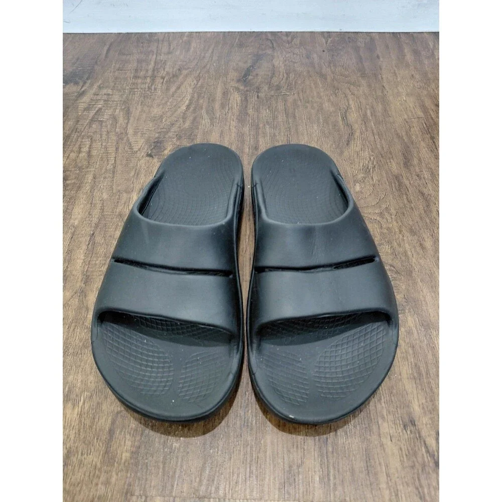 OOFOS OOahh Size Men's 8 / Women's 10 Unisex Slide Sandals - Black